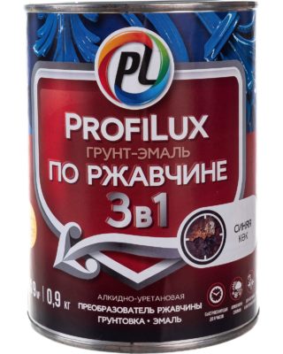 Грунт-эмаль по ржавчине 3в1 синяя 0,9кг PROFILUX