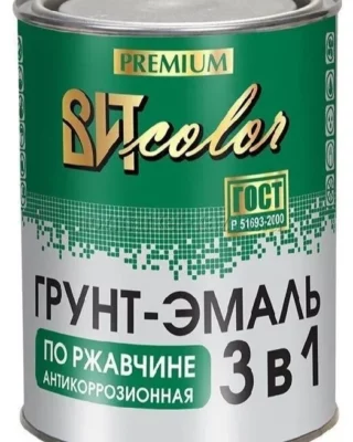 Грунт-эмаль по ржавчине красная 0,8кг color ВИТ 29121