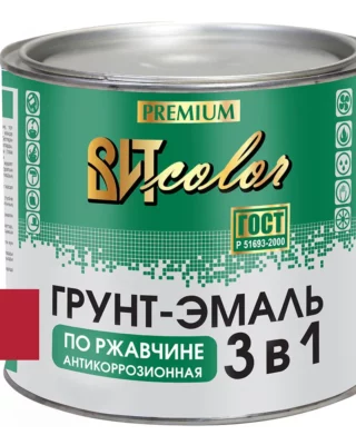 Грунт-эмаль по ржавчине красная 1,8кг color ВИТ 29123