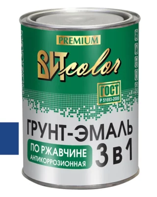 Грунт-эмаль по ржавчине синяя 0,8кг color ВИТ 29130
