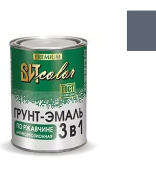Грунт-эмаль по ржавчине темно-серая 0,8кг color ВИТ 29132